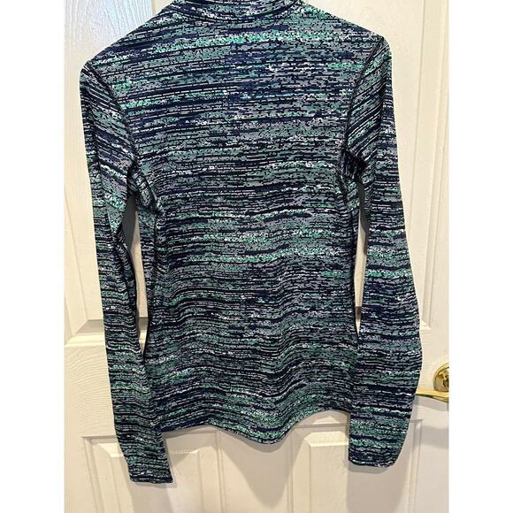 Nike Women's Multicolored Pro Dri-Fit Half-Zip Pullover Shirt Size Small running - Picture 4 of 4